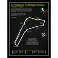 thumbnail image 3 of Rogan, Mark 12x14 Black Modern Framed Museum Art Print Titled - Autodromo Nazionale Monza BL, 3 of 5