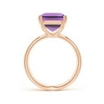 thumbnail image 2 of ANGARA Natural 6.5 Ct. Amethyst Solitaire Ring in 14K Rose Gold for Women (Ring Size: 3.5), 2 of 10