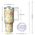 thumbnail image 2 of Modern 40oz Tumbler– Stainless Steel Insulated Tumbler with Handle and Straw, Large Capacity Travel Cup for Hot & Cold Drinks, 2 of 7