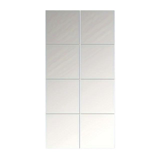 8 pegatinas de espejo para pared, novedosas y fáciles de usar, para decorar la puerta del dormitorio.