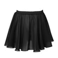 thumbnail image 1 of YONGHS Girl's Ballet Wrap Skirts Basic Circular Chiffon Dance Pull-On Skirt Ballerina Gymnastic Dancewear Black 12-15, 1 of 7