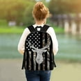 thumbnail image 7 of American Flag Deer Backpack USA Hun_ting Camo Deer Flag Bookbags for Teens , Large Elementary Junior High University Bag, Casual Travel Daypack Backpack, 17inch, 7 of 7