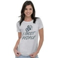 thumbnail image 3 of I Shoot People Camera Photography Pun Womens Slim Fit Graphic Tee Brisco Brands S, 3 of 4