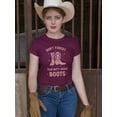 thumbnail image 2 of Don't Forget Your Boots T-Shirt Women -Smartprints Designs, Female 4X-Large, 2 of 4