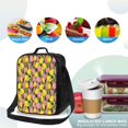 thumbnail image 4 of Disketp Tulips Flowers Bolsa Térmica Estampada para Almuerzo, Lonchera para Hombres y Mujeres Adultos, 4 of 7