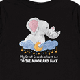 thumbnail image 4 of Inktastic My Great Grandma Loves me to the Moon and Back Elephant Boys or Girls Long Sleeve Toddler T-Shirt, 4 of 5
