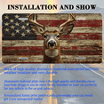 thumbnail image 3 of 1 Pcs 2D Flat License Plate Covers & Frames, Deer against For Decorative Front, Waterproof For Decoration Aluminum License Plate Covers & Frames Cover For Men Women, 12" X 6", 3 of 7