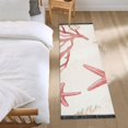 thumbnail image 3 of Yayeee Runner Rug for Bedroom 2'x6' Machine Washable Hallway Non Slip Mat, White Starfish, 3 of 8