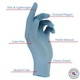 thumbnail image 6 of Henry Schein Criterion N300 Nitrile Exam Gloves – X-Large, Ice Blue, 250/Box – Chemo Tested, Latex-Free, Chlorinated, Textured Fingers, 2.76 Mil Finger Thickness, Beaded Cuff, Non-Sterile, Disposable, 6 of 9