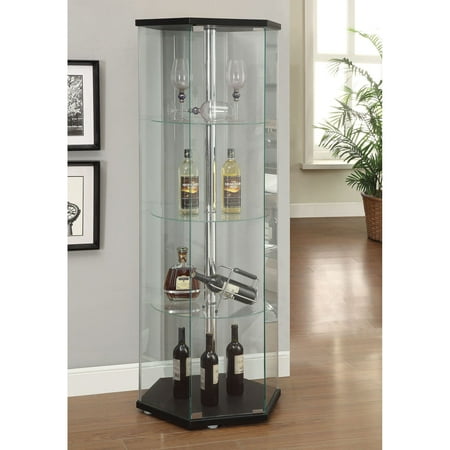 - Coaster Company Glass Contemporary Curio Cabinet
