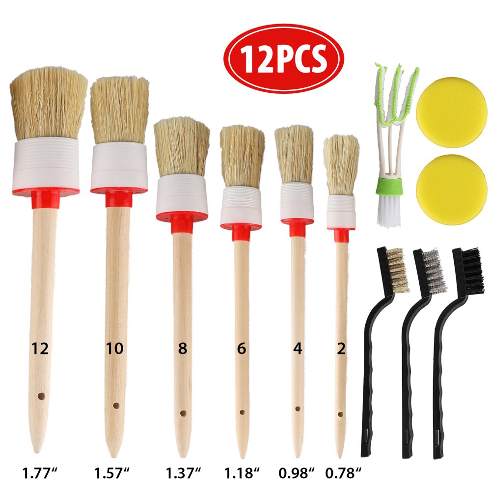 12 Pcs Car Detailing Brush Set for Cleaning Wheels, EEEkit Auto Detailing Kit for Cleaning Car