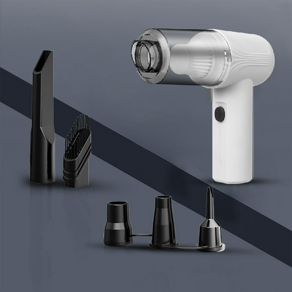 Fiudx Aspiradora de Mano, Potencia de Succión de 9000 Pa, Función 3 En 1 de Soplador y Bomba, Portátil y Recargable, Uso En Seco y Húmedo, Diseño Ligero, Ideal para Coche, Oficina y Hogar, Tamaño 17