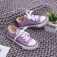 thumbnail image 4 of Boys and Girl Low Top Canvas Kids Lace up Sneakers, 4 of 4