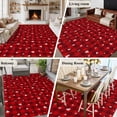 thumbnail image 6 of Valentine's Day Washable Area Rug 5 x 7 ft Modern Romantic White Pink Love Heart Red Buffalo Plaid, Soft Non Slip Rugs Stain Repellent Indoor Felt Carpet for Living Dining Room Bedroom Home Office, 6 of 9