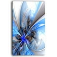 thumbnail image 2 of Symmetrical Large Blue Fractal Flower - Floral Canvas Art Print, 2 of 3
