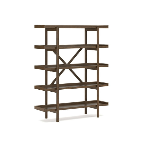 Signature Design by Ashley Lyncott 70" Mid-Century Bookcase, Brown