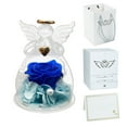 thumbnail image 2 of Gifts for Mom Birthday, Glass Angel With Real Preserved Rose Inside, Valentine's Day/Mother's Day Gift, Blue Forever Flowers Gift for Grandma Wife Girlfriend, 2 of 8