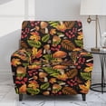 thumbnail image 2 of Kuiaobaty Mushroom Maple Leaf Reclining Sofa Slipcover Stain Resistant Recliner Couch Cover Soft Reclining Slipcover Breathable Recliner Chair Cover Large with Pocket for Pets, 2 of 8