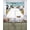 Blue, variant on Farmhouse Cow Swag Valances for Windows, Small Curtains Drapes, Cabin Sunflowers Animals Blue Wooden Grain Kitchen Window Curtains Over Sink Window Treatment Valance for Bedroom/Bathroom 56"x36"
