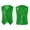 Dark Green, variant on Kids Boys Girls Sparkly Vest Waistcoat Costume for Hip Hop Jazz Modern Dance Performance Red 140