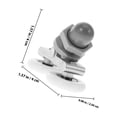 thumbnail image 2 of CHICHUMID 8PCS Shower Glass Door Rollers Replacement for Shower Cabins Metal, 2 of 8