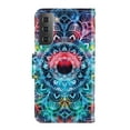 thumbnail image 3 of SaniMore for Samsung Galaxy S23 Plus 6.6" 2023 Wallet Case, Color Painting Pattern with Kickstand Card Slots Detachable Wrist Strap Girls Women PU Leather Case Magnetic Clasp, Mandala, 3 of 8
