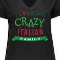 thumbnail image 4 of Inktastic Italian Family Heritage Women's Plus Size V-Neck T-Shirt, 4 of 5