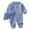 Light Blue-B10, variant on Mnyotv Infants Baby Clothes Long Sleeve Cotton Jumpsuits and Hats Newborn Spring Fall Outfits Size 0-3 Months