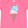 thumbnail image 4 of Inktastic Valentine's Day Ice Cream Cone Boys or Girls Baby Bodysuit, 4 of 5
