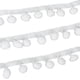 thumbnail image 1 of Wosthever Adorno decorativo fácil de usar para diversas manualidades Cinta con flecos de bolas con adornos de pompones de 5 yardas Encaje de Decoración del hogar Blanco, 1 of 6