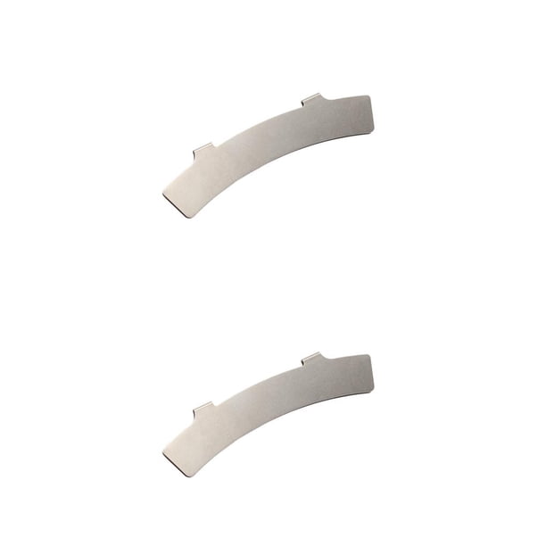Scienceny Pastilla de freno de acero inoxidable, instalación práctica, tamaño compacto, pieza de ciclismo, accesorios mejorados, forma Longitud/Sin marca 2piezas