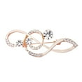 thumbnail image 3 of Ayyufe Women's Rhinestone Music Note Scarf Brooch Rose Gold Treble Clef Pin, 3 of 6