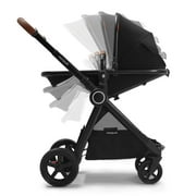 Mompush Ultimate2 Convertible Standard Stroller with Car Seat Adapter, Black