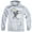 Athletic Heather Gray, variant on Johnny Bravo Men's Johnny Hair Hooded Sweatshirt Athletic Heather