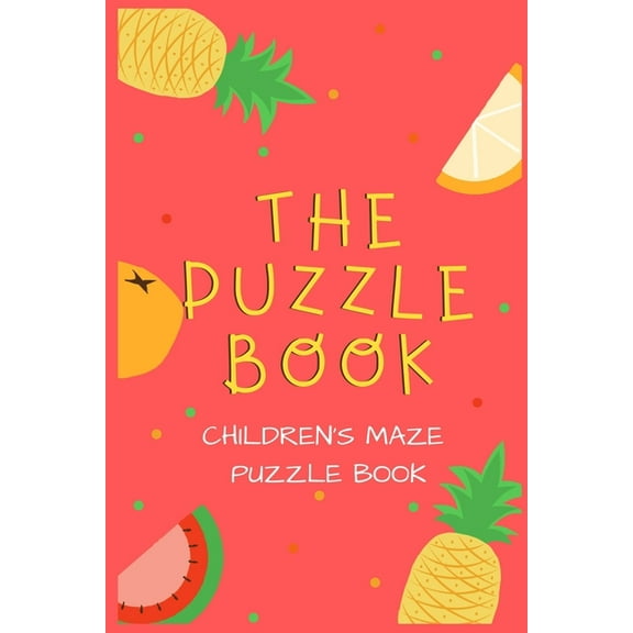 The Puzzle Book: Maze Puzzle Book for Kids - 50 Maze Puzzles With Solutions, (Paperback)