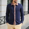 thumbnail image 2 of European Linen Long Sleeve Shirt with Ethnic Pattern Patchwork for Everyday Casual Wear Relaxed Fit Top for Spring and Autumn, 2 of 6