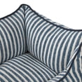 thumbnail image 4 of Vibrant Life Small High Wall Striped Dog Bed, Blue and Cream, 17" x 21", 4 of 6