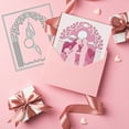 1Set 3Pcs Valentine’s Day Cutting Dies Metal Layered Wedding Frame Die