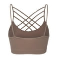thumbnail image 3 of KOGMO Women's Lightweight Seamless Triple Criss-Cross Front Bralette (No Pad), 3 of 5