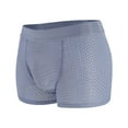 thumbnail image 2 of ruhuadgb Men Trunks Built-in Fake Butt Hip Lifter Enhancer Shorts Briefs Padded U Convex Pouch Mid-rise Underwear Shapewear Underpants, 2 of 7