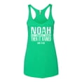 thumbnail image 2 of Wild Bobby Noah Was A Conspiracy Theorist Inspirational/Christian Women Tri-Blend Racerback Tank Top, Envy, Large, 2 of 5