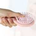 thumbnail image 4 of 1pc Women Comfortable Airbag Hair Comb for Straight Curly Thick Thin Hair Pink ABS TPR, 4 of 6
