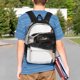 thumbnail image 4 of Easygdp Black And White Boston Terrier Mochila Ligera de 15 Pulgadas para Estudiantes, Mochila Cómoda para la Escuela y Viajes, Correas Ajustables, 4 of 6