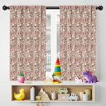 thumbnail image 5 of Blackout Kids Curtains,Beige Christmas Character Pattern Childrens Insulated Curtains Set Of 2,Bedroom Essentials,Toddler Room Decor 42"x54", 5 of 5