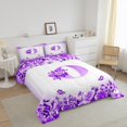 thumbnail image 3 of Erosebridal Monogrammed Bedding Twin Comforter Set,Personalized Initial Down Comforter,Letter Decoration,Reversible,Lightweight,2-Piece, 3 of 8