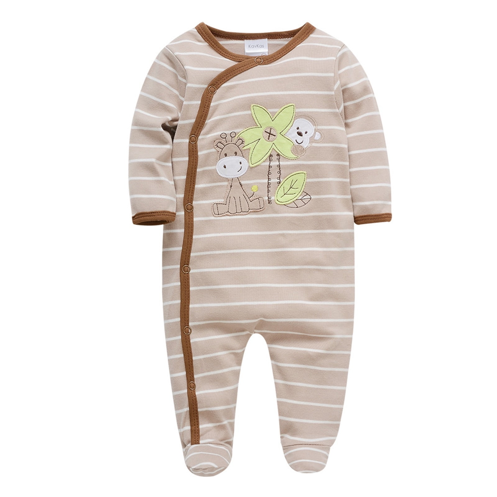 Round Neck Long Sleeve Romper For Unisex Baby main image 0