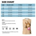 thumbnail image 6 of Balery Funny Giraffe Blowing Bubble Men's Sleeveless Muscle Shirts Workout Tank Top, Moisture Wicking, Odor Protection-Large, 6 of 8