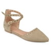 Journee Collection Liset Women's D'orsay Flats Taupe
