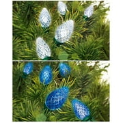 Holiday Time 50-Count LED Color Changing String Christmas Lights, White/Blue