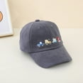 thumbnail image 2 of WUXIAN Baby Girls Sun Hats Cute Embroidery Excavator Kids Baseball Cap Adjustable Cotton Washed Vintage Cowboy Sun Caps,Blue,One Size, 2 of 4